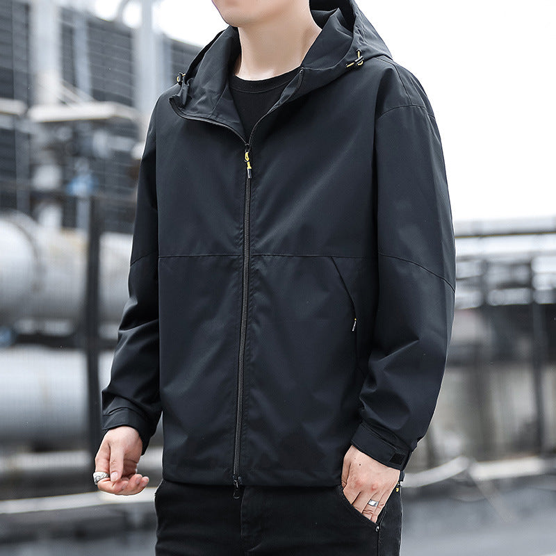 Couple Hooded Outdoor Hiking Windproof Jacket