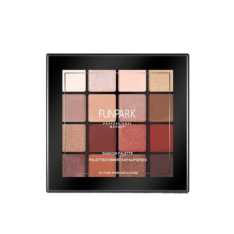 Funpark 16-Color Retro Red Eyeshadow Palette