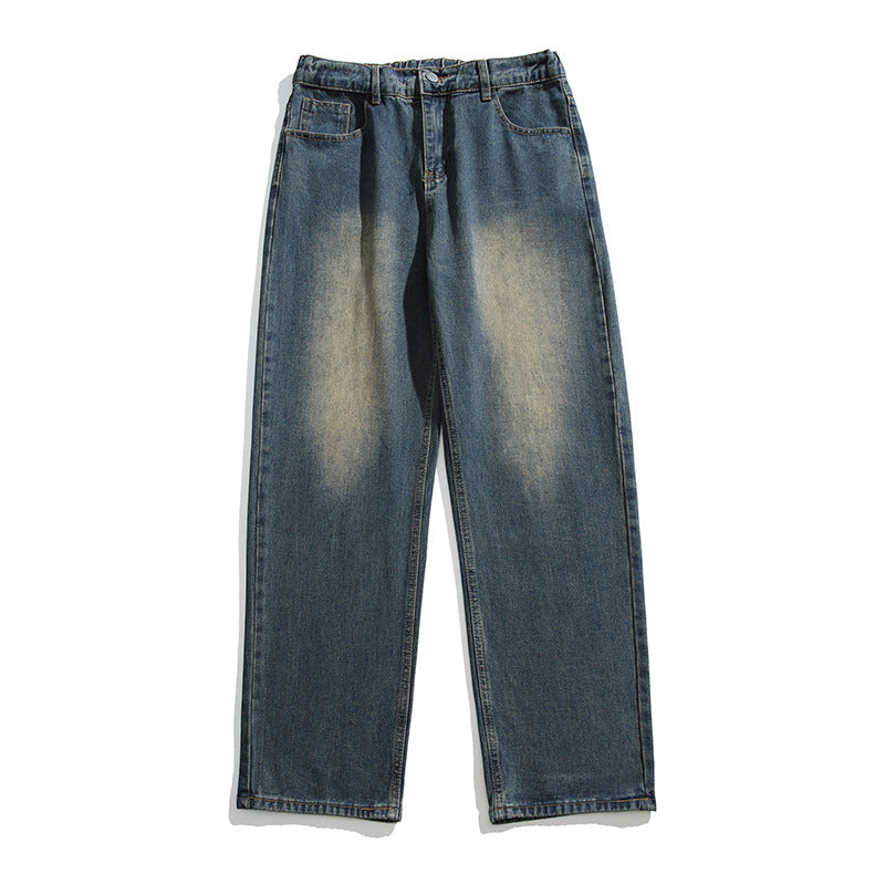 INSTOCK-IZEXX Men's Wide-Leg Washed Jeans Pants