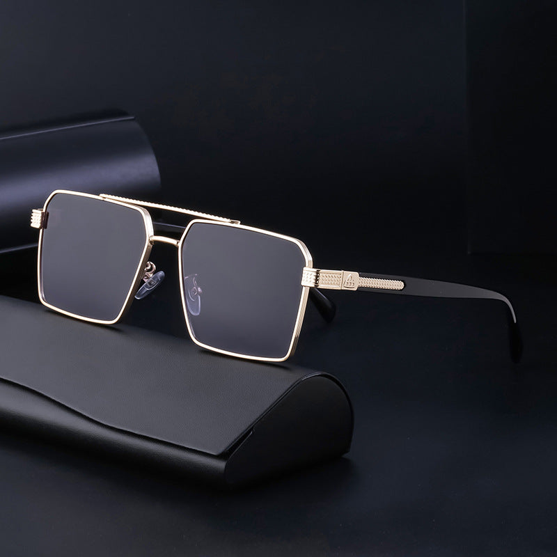STOCK-Retro Men’s Sunglasses | Metal Frame Driving Shades