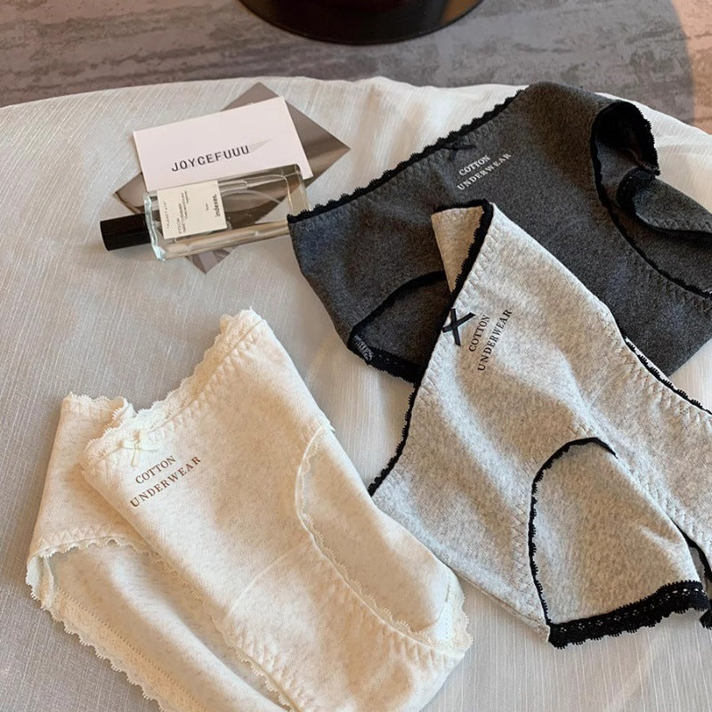 PACK OF - 5 7A Antibacterial Mid-Waist Seamless Cotton Underwear