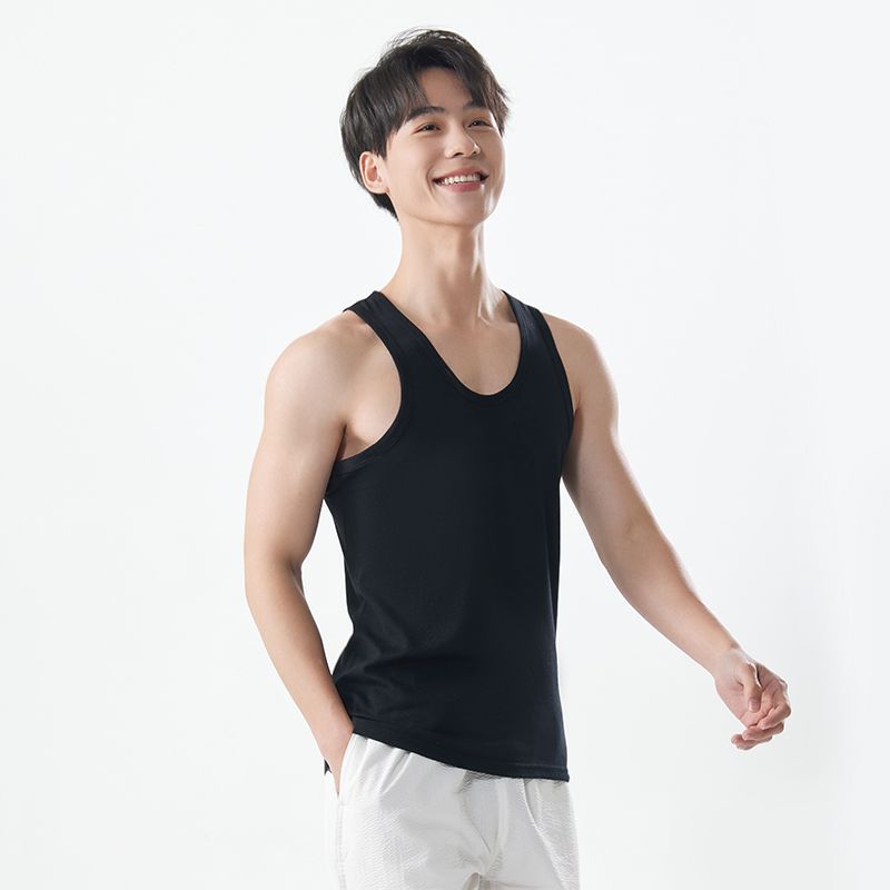 Men's Cotton Sports Vest – Breathable Sweat-Absorbing Fitness Top