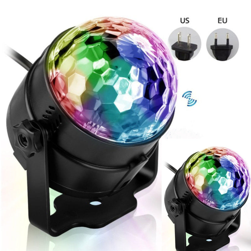 Remote LED Mini Magic Ball Voice-Controlled Stage Light