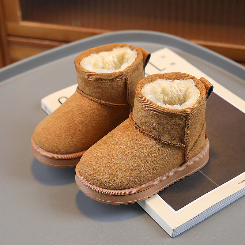 Kids’ Thick Fleece-Lined Winter Snow Boots
