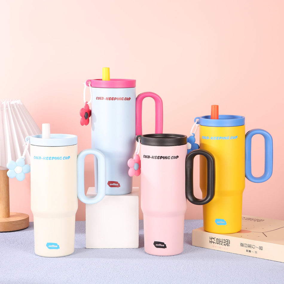 Large-Capacity Stainless Steel Outdoor Travel Cup