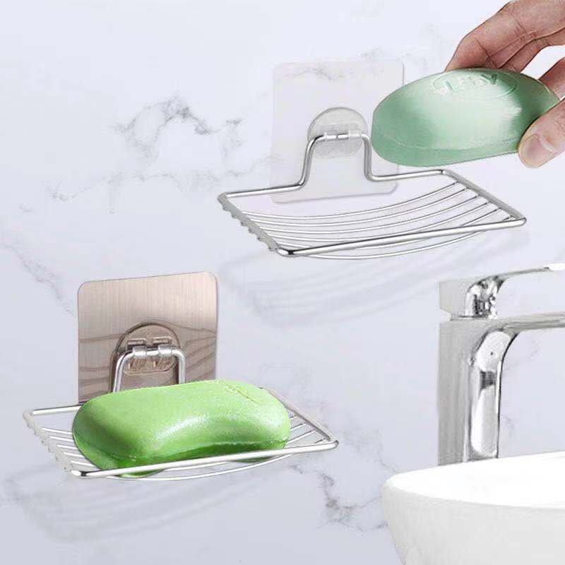 Stainless Steel Punch-Free Wall-Mounted Draining Soap Box