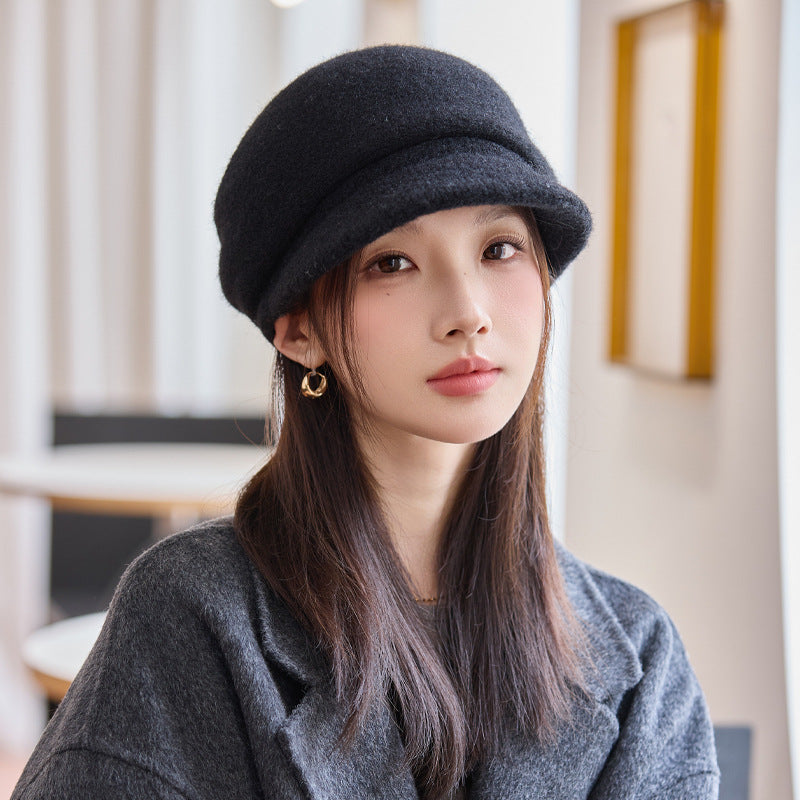 Korean Style Women’s Plush Duckbill Hat