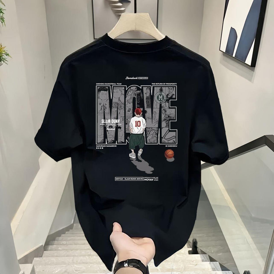 STOCK-Loose Fit Cotton T-Shirt for Men – Summer 2025 Street Style