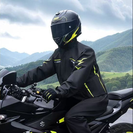 Men's Split Waterproof Motorcycle Rain Suit