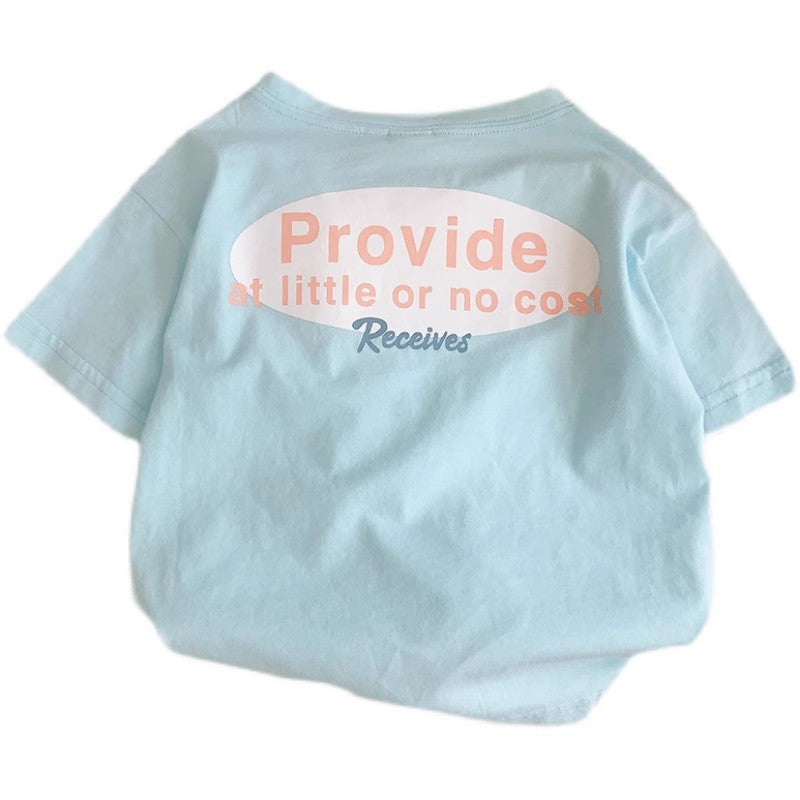 Kids Mint Blue Cotton Summer T-Shirt – Unisex Baby Top