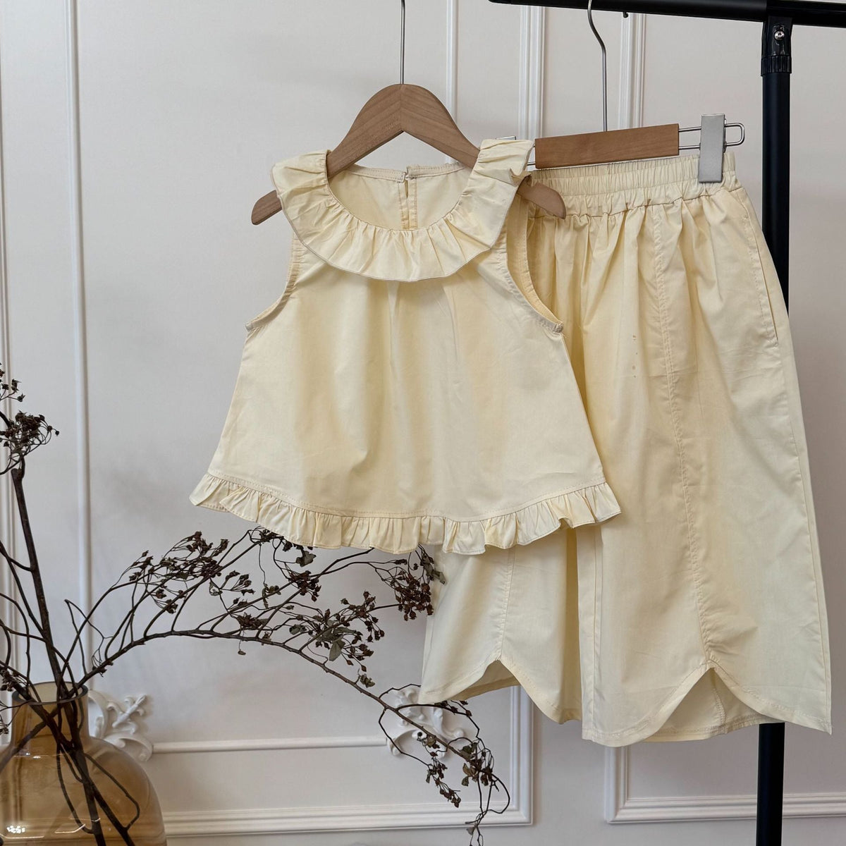 Girls Sleeveless Vest Pants Set Summer 2026 Outfit – Summer Kids Fashion Nepal | Tudoholic