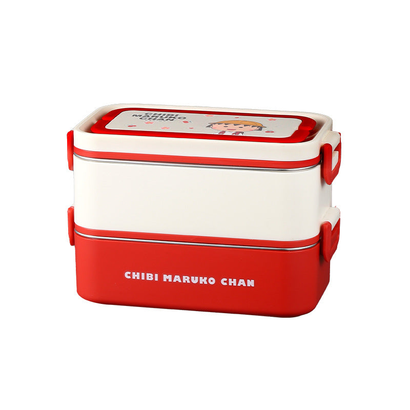 Cherry Maruko Stainless Steel Lunch Box Microwave Heating Office