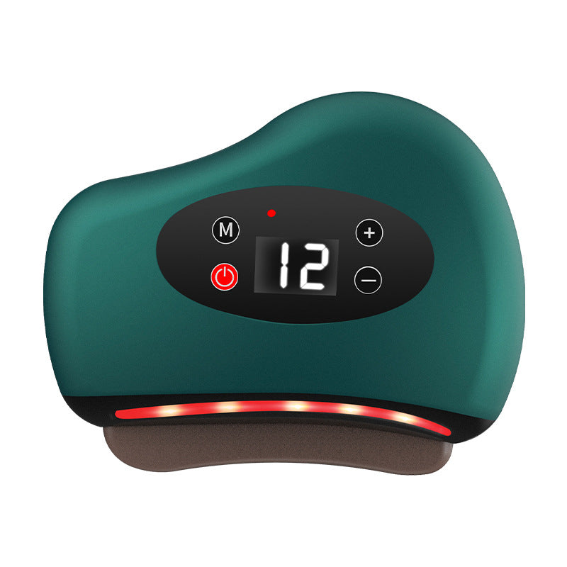 Electric Scraping Stone Back Massager with Heat
