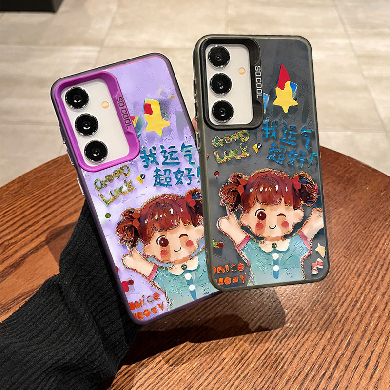 Cute Samsung Case – Good Luck Design, Drop Resistant