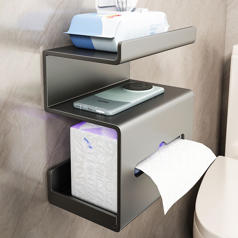 Punch-Free Wall-Mounted Toilet Paper Storage Rack Box