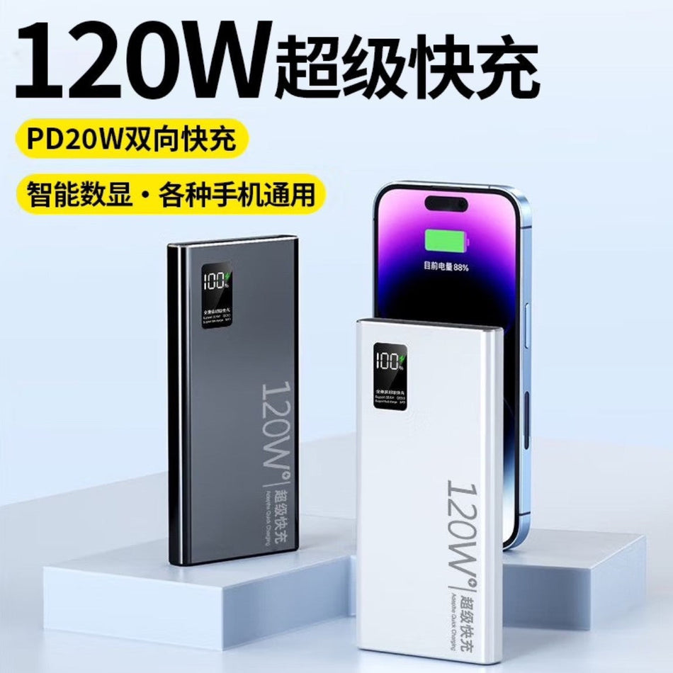 STOCK-120W Fast Charging Power Bank 10000–20000mAh 3C