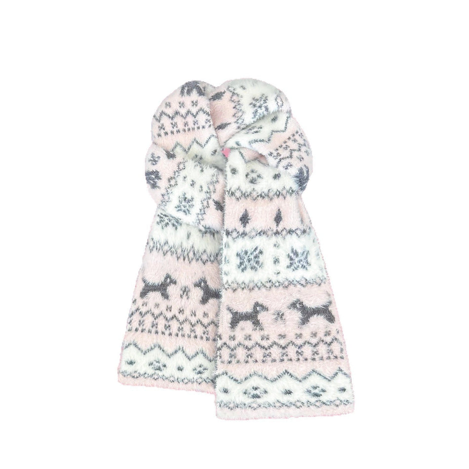 Fair Isle Cat & Puppy Scarf