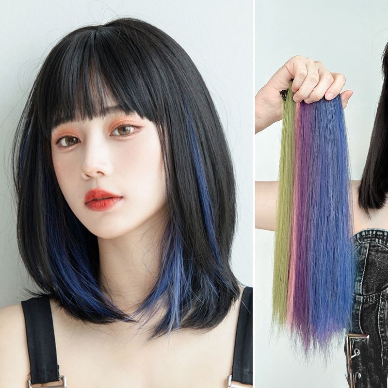 Princess Hair Dye Wig Strip – Short Hair Highlights, Colorful