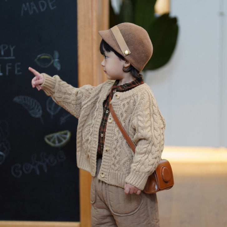 Baby Boys & Girls Knitted Cardigan Spring Autumn Sweater