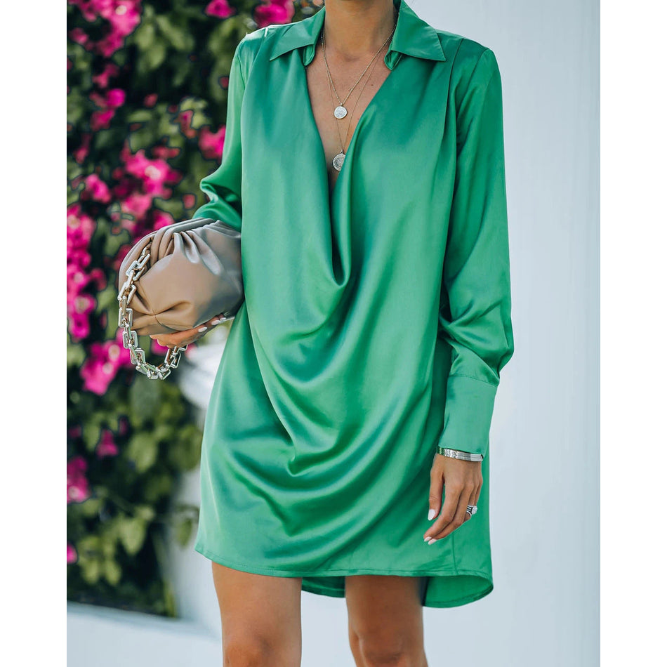 Personalized Multi-Color Dress – 2026 "INS" Liquid Abstract