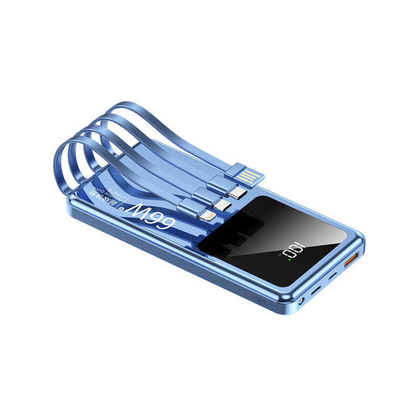 66W Fast Charging Power Bank 20000mAh with Cable