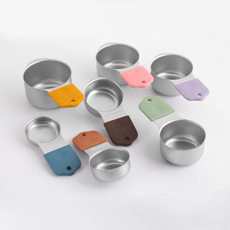 304 Stainless Steel Measuring Cup and Spoon Set with Scale