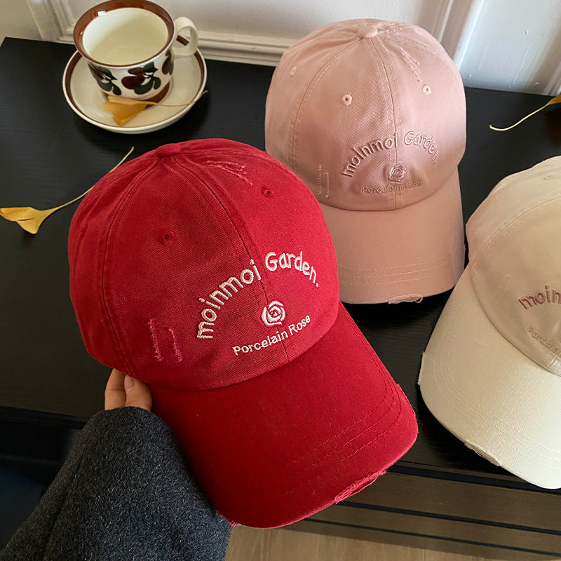 Berry Red Wide-Brim Cap – Zhao Lusi Style Pick