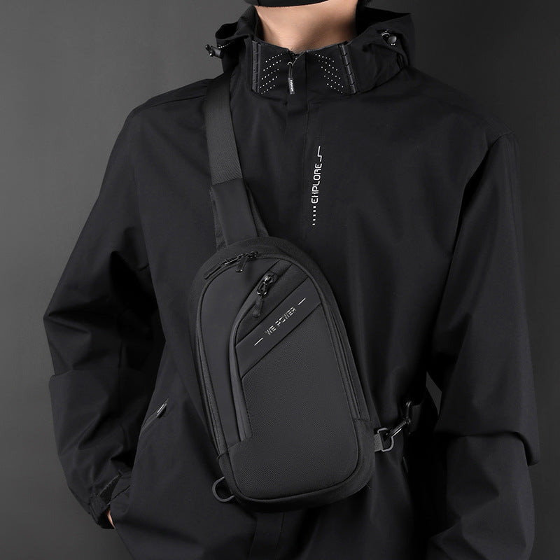 Men's Nylon Chest Bag – Lightweight Outdoor Crossbody