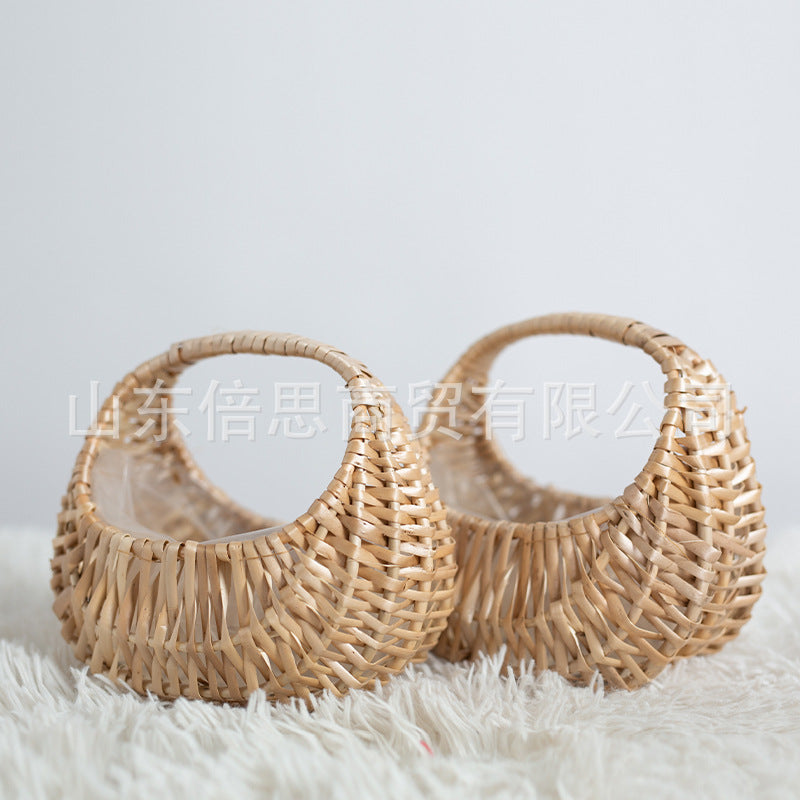 Woven Flower & Candy Basket | Plant Pot & Gift Basket