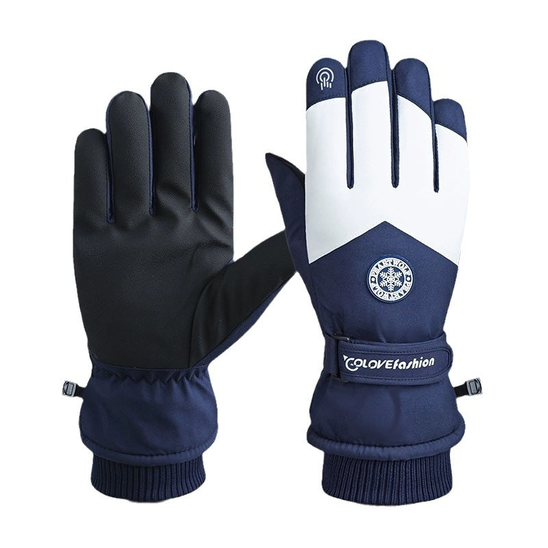 Unisex Waterproof Ski & Cycling Gloves – Warm Fleece-Lined