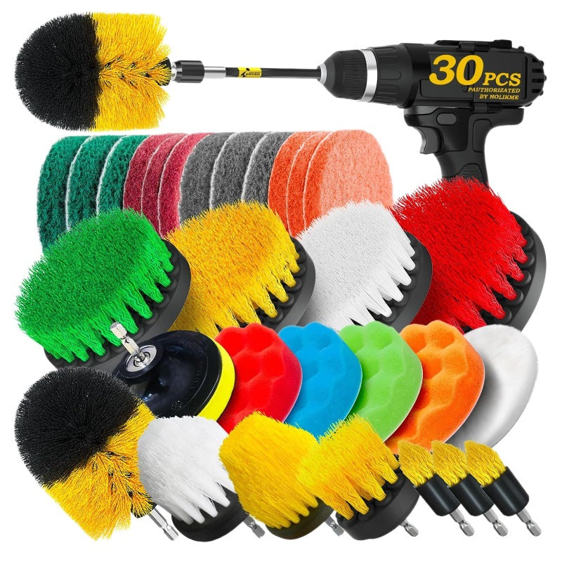 Electric Drill Brush Set – Car, Floor & Surface Cleaning Tools