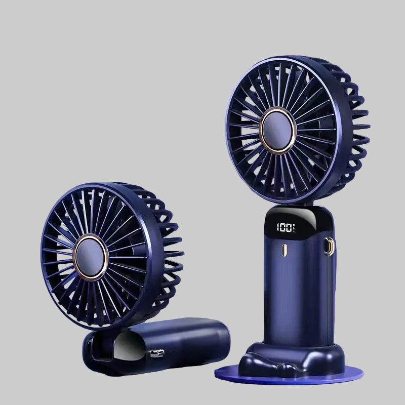 Multi-Function Foldable USB Handheld Fan with Phone Holder