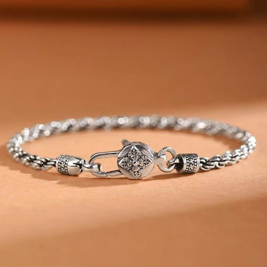 Handmade Twist Hemp Bracelet – Vintage Style for Men