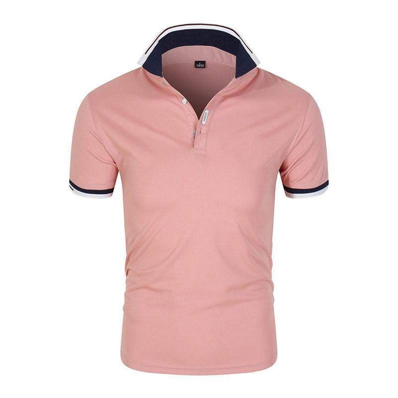 Printed Polo Shirt – Casual Summer Lapel Tee for Men