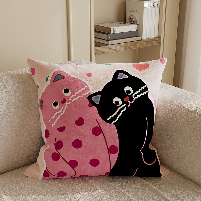 Double-Sided Printed Sofa & Office Cushion Pillow