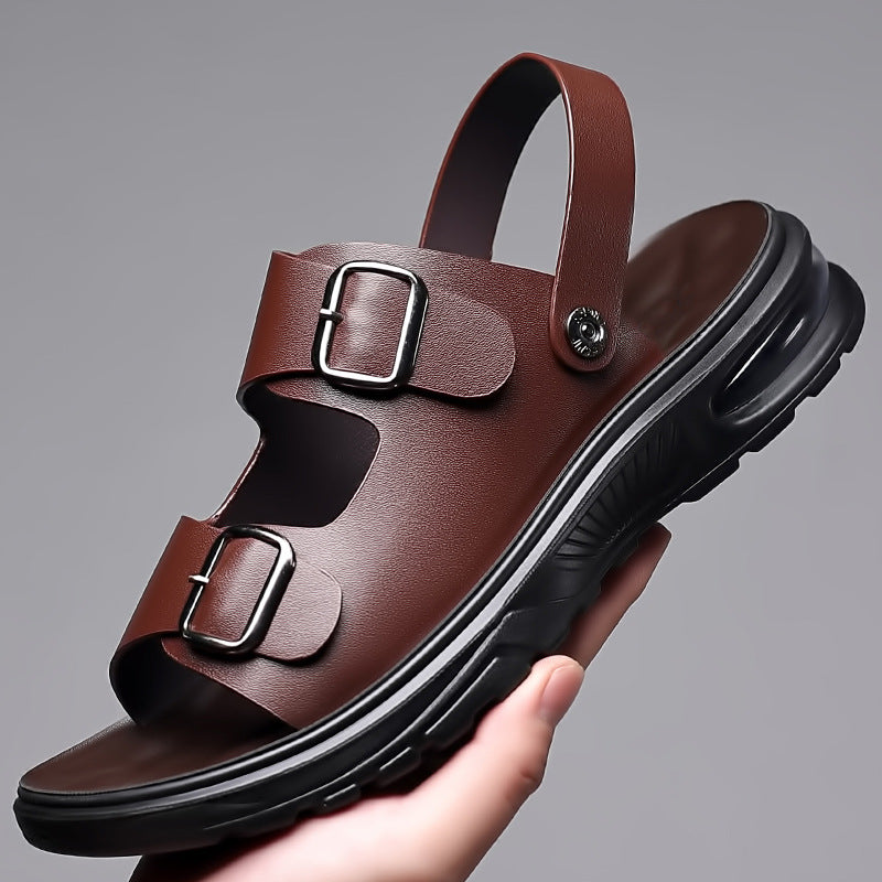 STOCK-Men's Soft Leather Sandals – Trendy, Comfortable & Durable