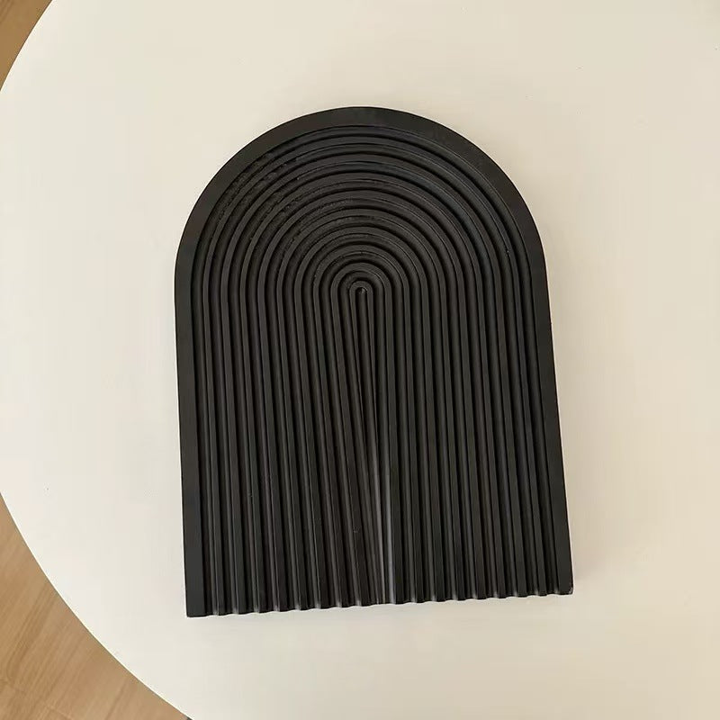 Black Solid Wood Aromatherapy & Display Tray