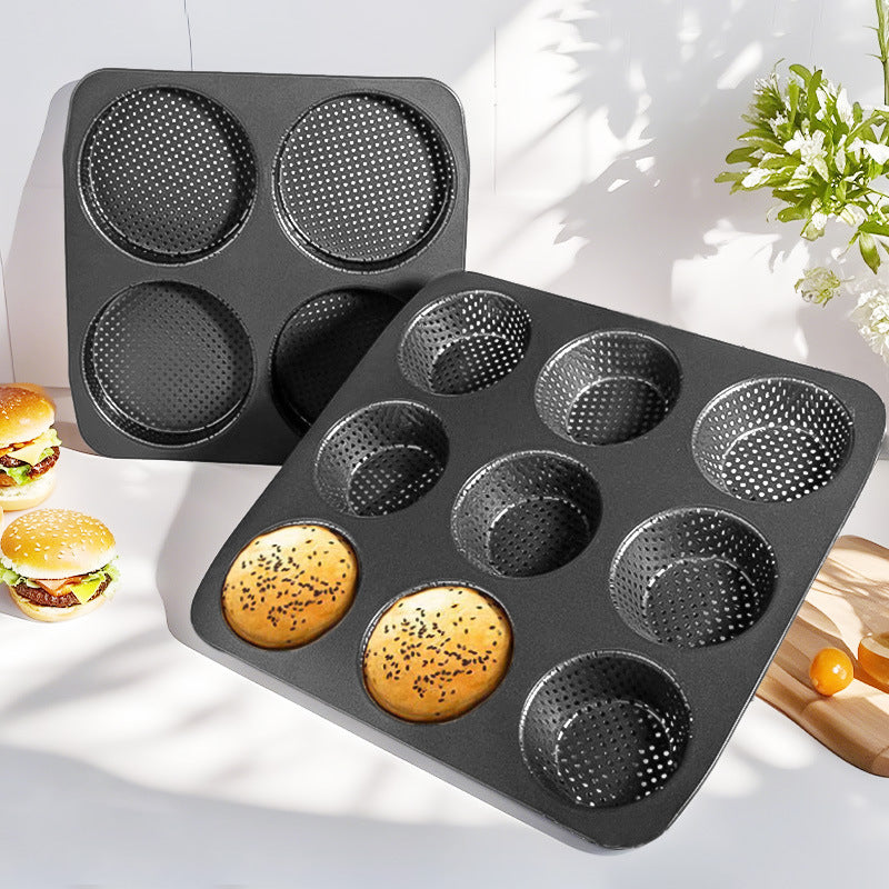 Hamburger Pineapple Bread Baking Mold Air Hole Round Pan