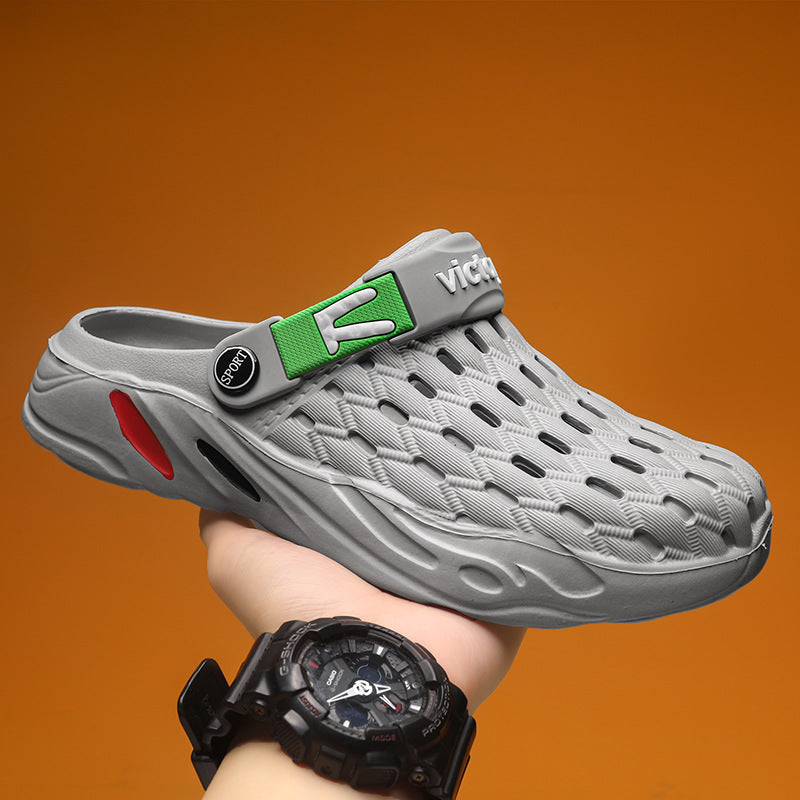 Hole Shoes Casual Thick Soled Non Slip Beach Outer Wear New.