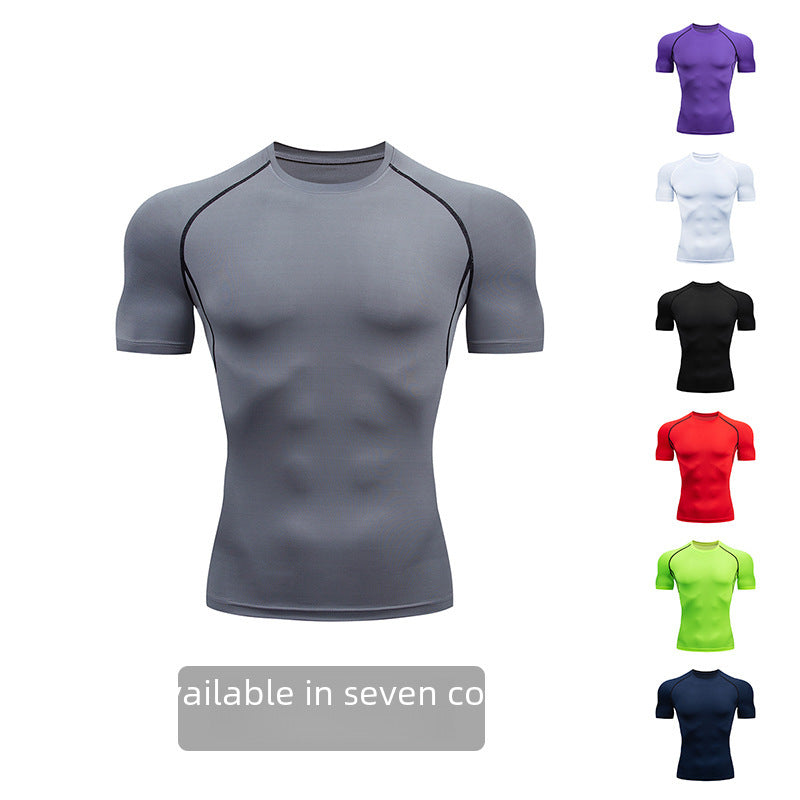 Men’s Breathable Quick-Dry Fitness T-Shirt | Colorful Training