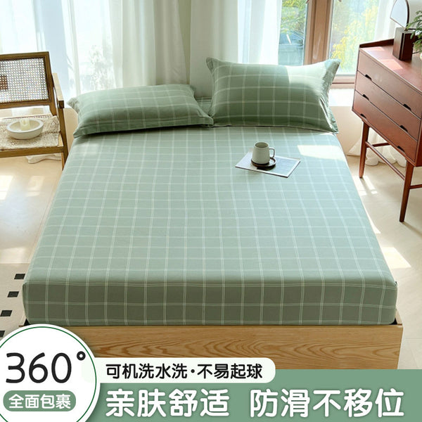 STOCK-Non-Printed Cotton Single-Piece Bed Cover Three-Piece Set