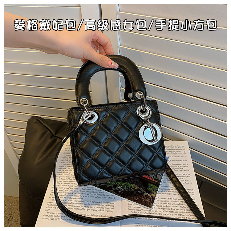 Chanel-Style Glossy Messenger Bag for Women
