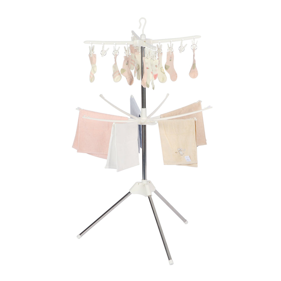 Multi-Functional Baby Drying Rack – Folding Floor & Towel Stand