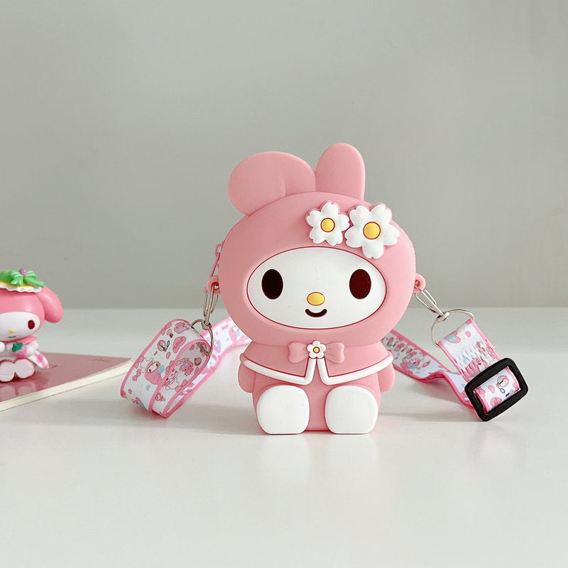 INSTOCK-2024 Kids Silicone Coin Purse Cartoon Crossbody Bag