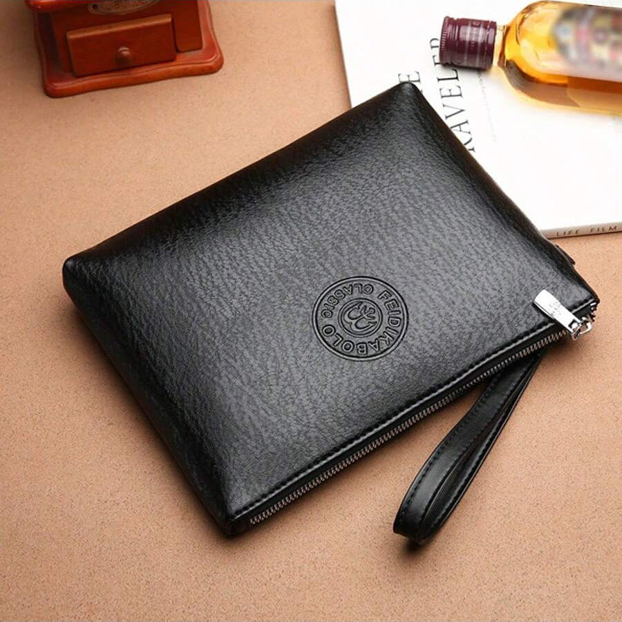 Men’s Business Clutch Bag - Large Capacity & Retro Style