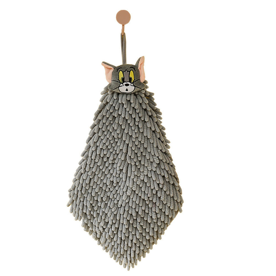 Tom and Jerry Chenille Hand Towel for Kitchen