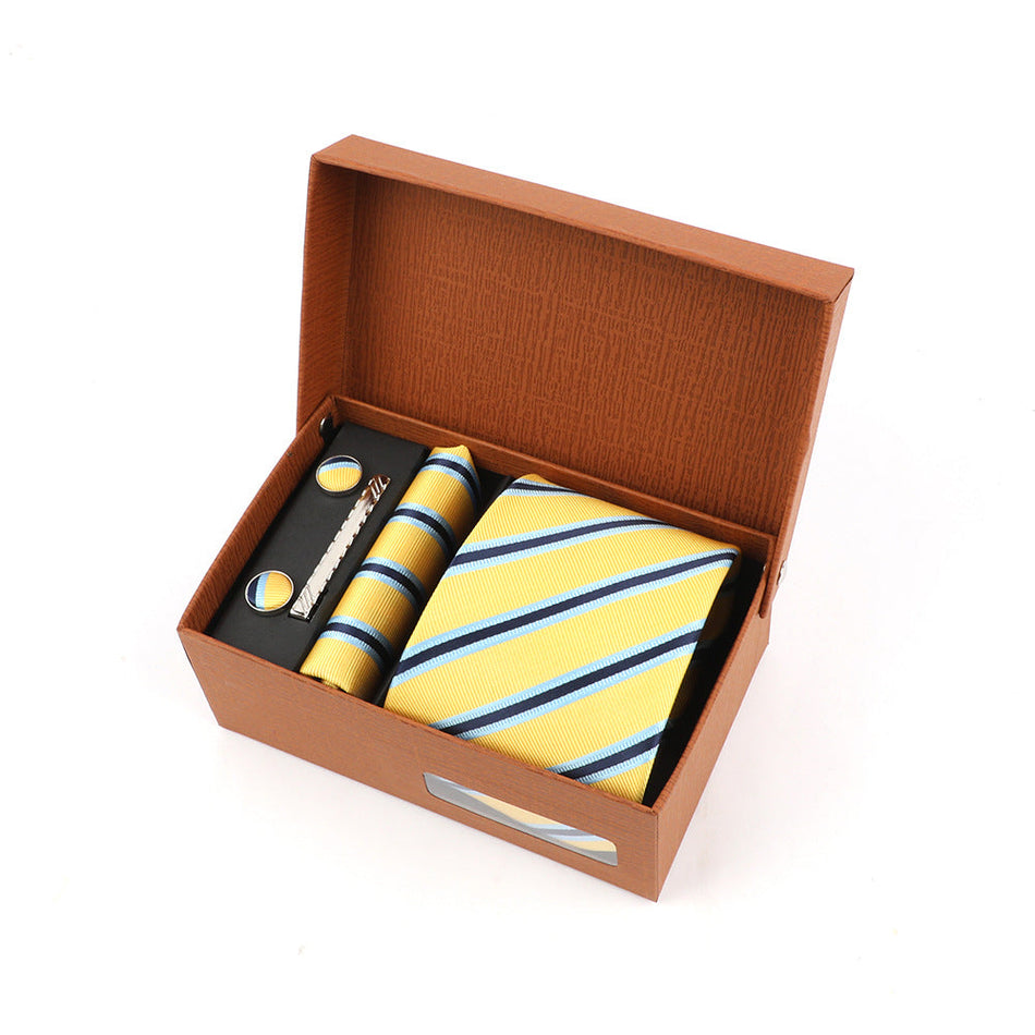 8cm Embroidered Tie Gift Box – Custom Logo Available