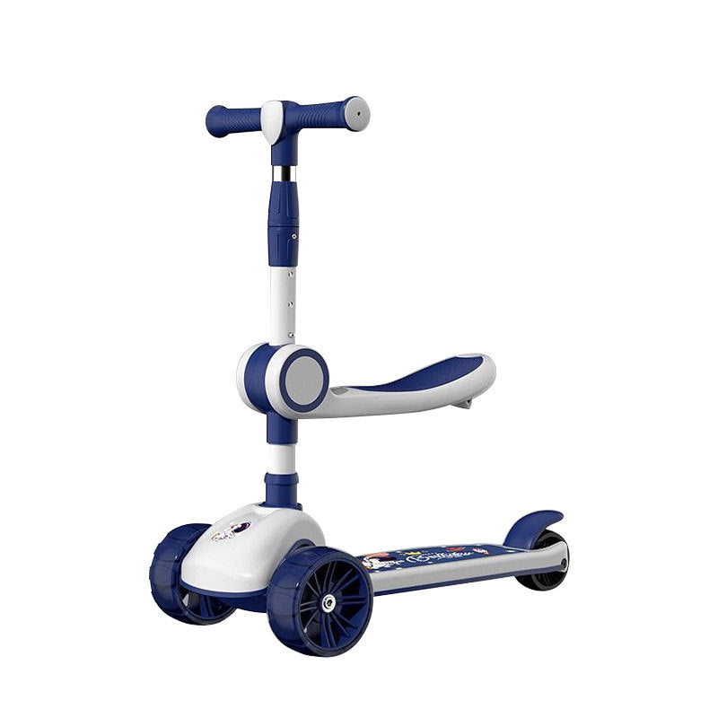 3-in-1 Kids Musical Turn Scooter with Flash Lights