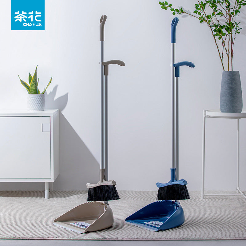 Camellia Soft Wool Broom Dustpan Household Sweeping Set
