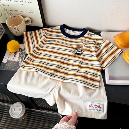 Premium Baby Collection: Pure Cotton "Class A" Summer T-Shirt & Shorts Suit – Summer Toddler Fashion Nepal | Tudoholic